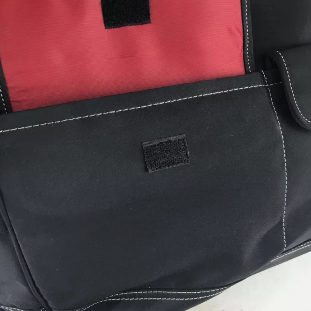 Kathy Van Zeeland Womens Black Multiple Pockets Double Handles Tote Bag EUC - Picture 7 of 11